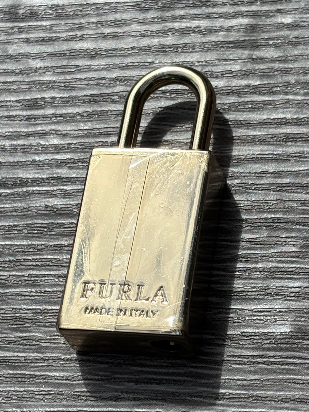 Furla Padlock Charm Key Holder